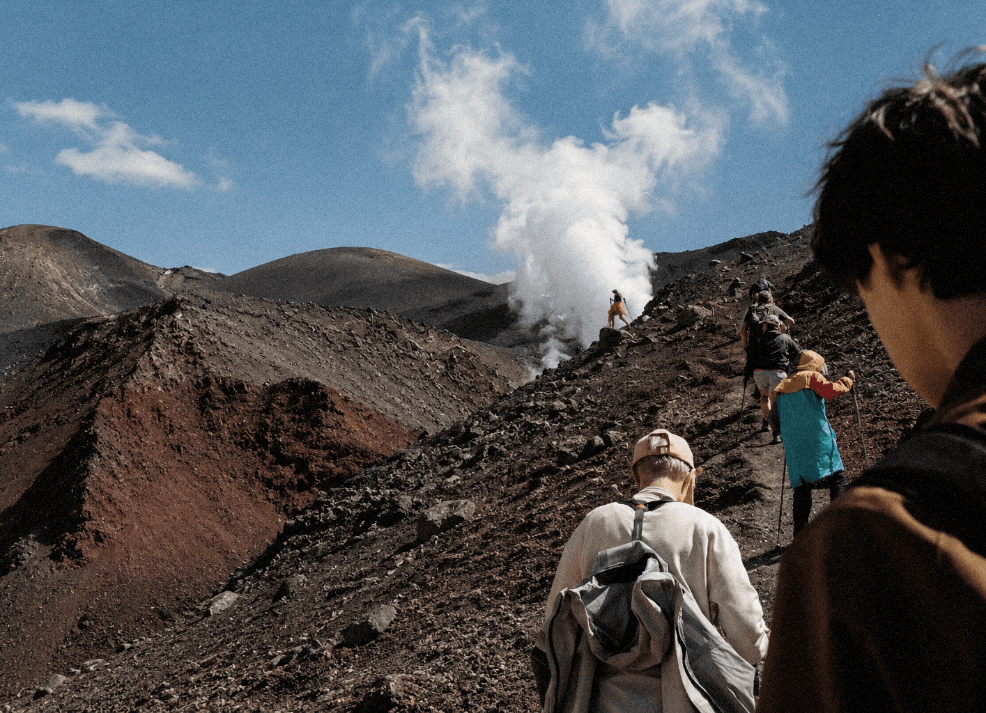 Ascent to Lanzarote volcano